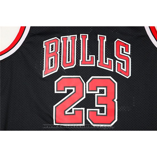 Maglia Chicago Bulls Michael Jordan #23  Retro 1997-98 Nero